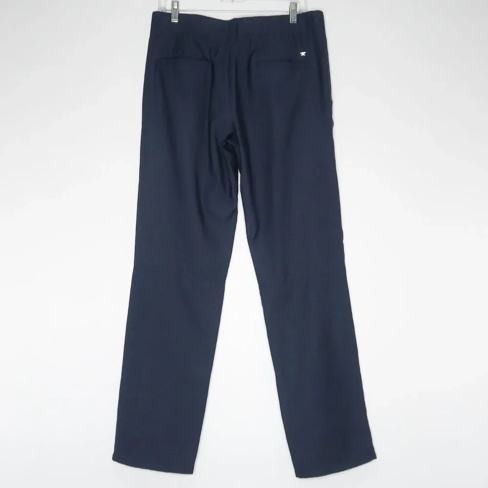 Haggar Mens H26 Pants Size‎ 33x32 Blue Active Stretch Active Fit